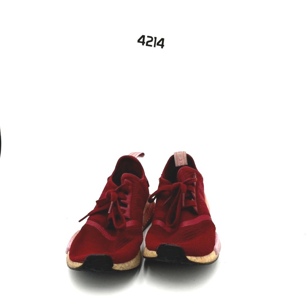 adidas NMD R1 B37646 Running Sneakers Shoes Womens US 8 Burgundy Low Top Lace Up